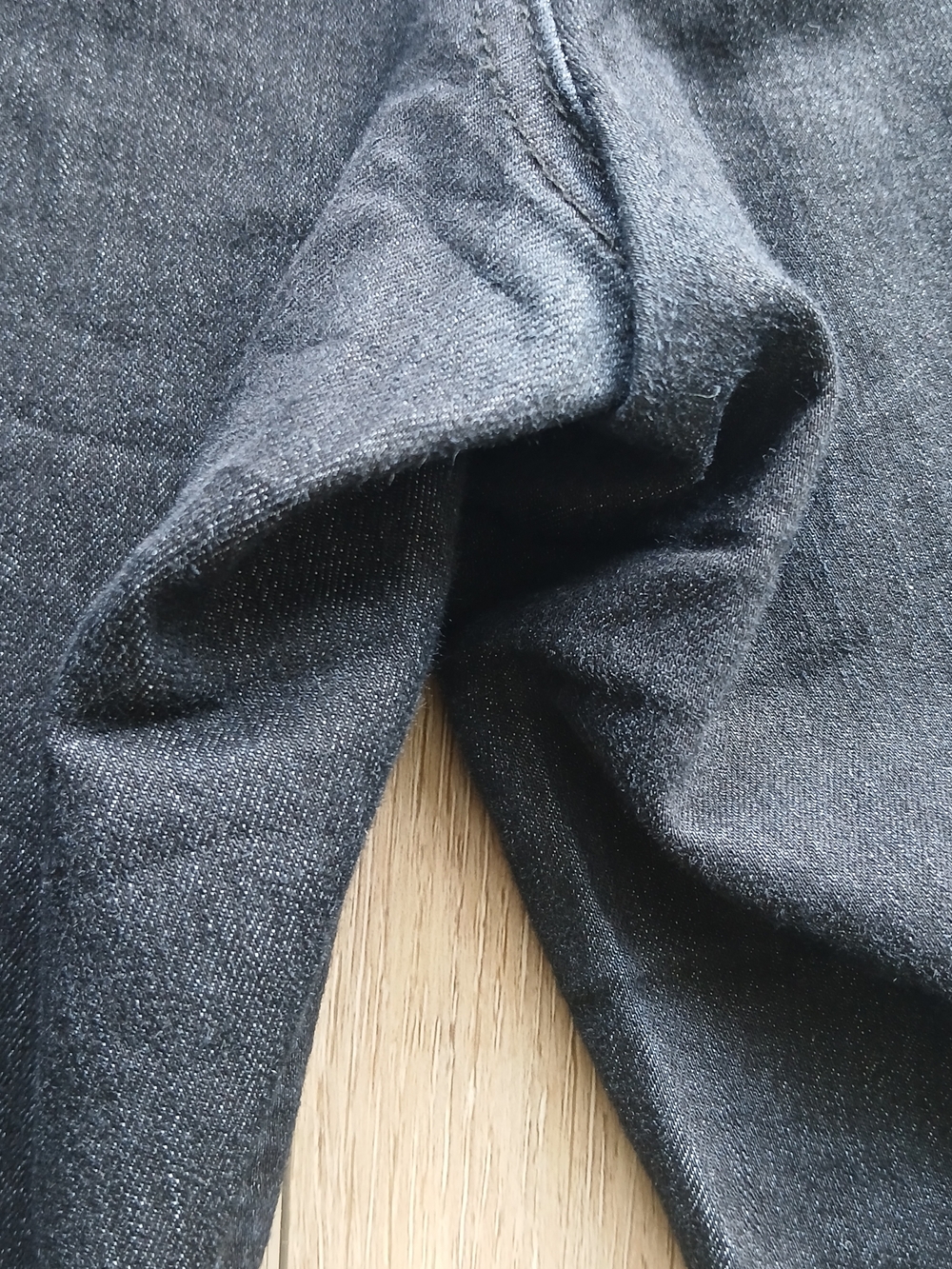 Santana Jeans Pull-On Black Denim Pants Size 16x32L Stretch Straight Leg - Picture 9 of 10